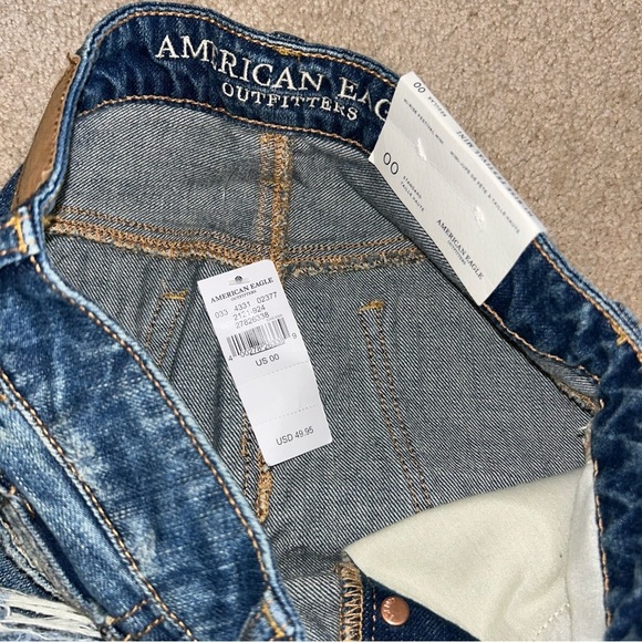 NWT American Eagle Hi Rise Festival Mini Denim Skirt - Picture 5 of 6